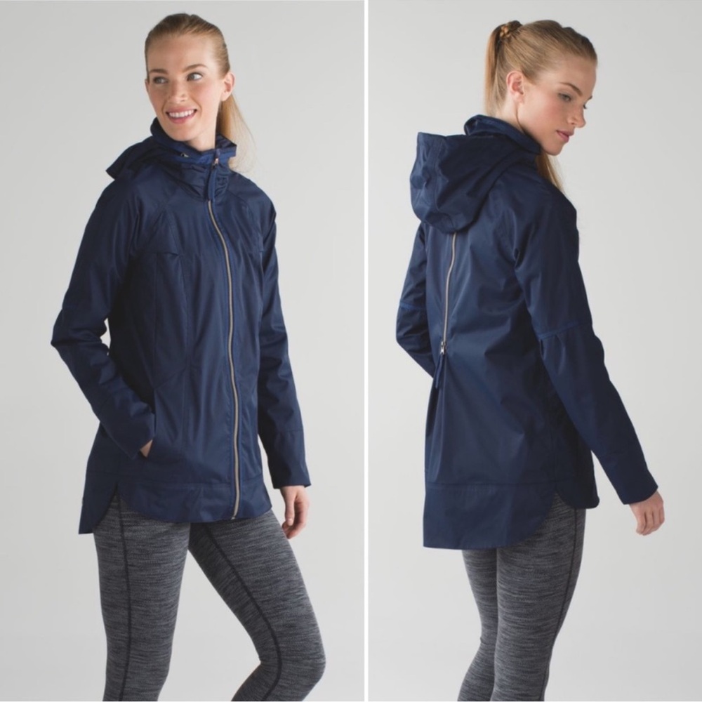 Lululemon Fo Drizzle Jacket, Deep Navy, Size 6, Excellent Condition